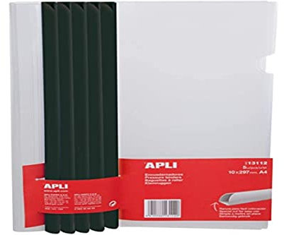 Apli 13338-5 Baguettes à relier avec couvertures transparentes