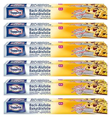 Toppits Non-Stick Baking Aluminium Foil Pack of 6