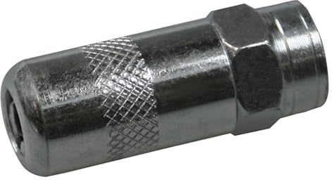 SW-Stahl 64305L Hydraulik-Mundstück für Fettpressen - 4-Backen | Premium Kupplung für Handhebelfettpressen - Anschlussgewinde M10x1 - Profi Zubehör für Abschmierarbeiten