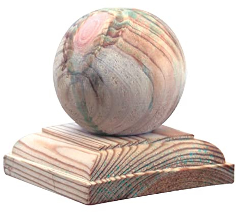 COPRIPALO LASA A SFERA PER PALO 7x7 IN LEGNO