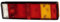 HELLA 2VD 008 204-191 Heckleuchte - Halogen - ECE - links