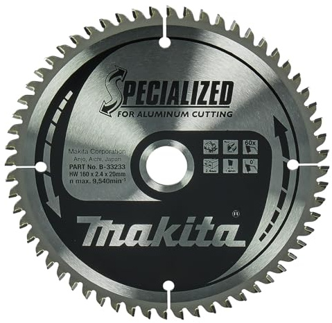 Makita B-33233 Specialized Aluminium Cutting Saw Blade 160x20x60T