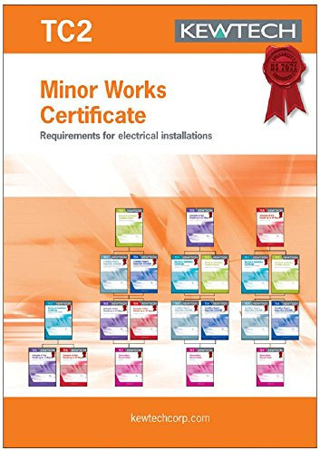 Kewtech TC2 Minor Works Certificate books, 40 Pages