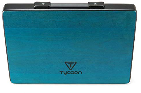 Tycoon Percussion Portable Cajon Practice Pad, 30cm x 40cm Playing Surface, Ultra-Lightweight Design, Beech Wood Front Plate, Siam Oak Body, Non-Slip Bottom Pad, Built-In Handle for Easy Transport