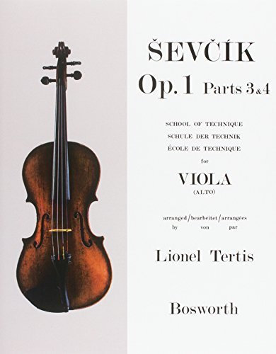SEVCIK OP. 1 PARTS 3 & 4 SCHOOL OF TECHNIQUE FOR VIOLA by Otakar Sevcik (2003-12-01)