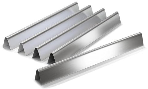 GFTIME 54,6cm 7535 Barre Flavorizer pour Weber Spirit E200, E210, S200 S210 (avec Boutons de brûleur latéral), Acier Inoxydable Diffuseur de Chaleur pour Genesis Silver A, Weber Spirit 500