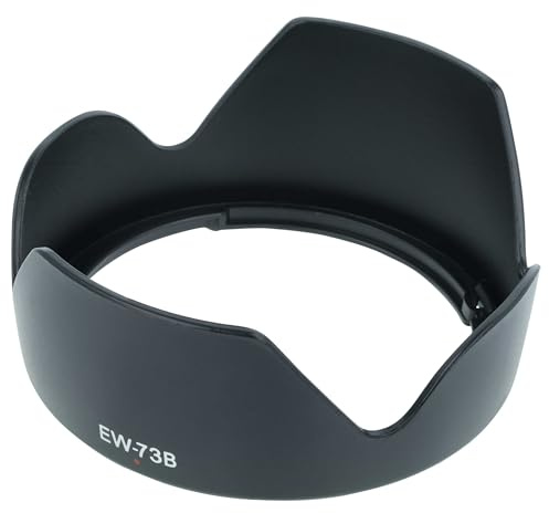 vhbw Paraluce per 67 mm obiettivo nero, plastica, tulipano, attacco a baionetta