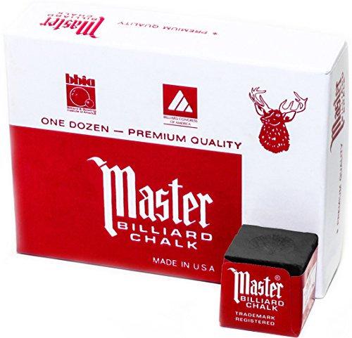 Imperial Master Biliardo/Stecca di Gesso Box, 12 cubi, Black