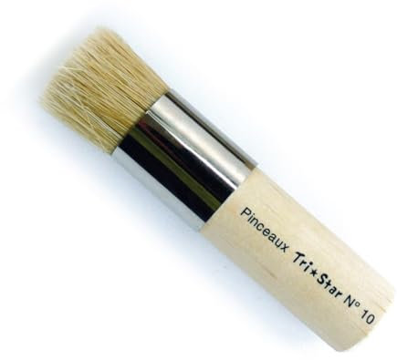Tri Star Brosse Pochoir n°10 Ø 20 Soies Naturelles