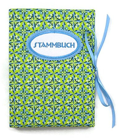 Sammelmappe DIN A5 - STAMMBUCH Bloomy Diamonds türkis grün bettina bruder®