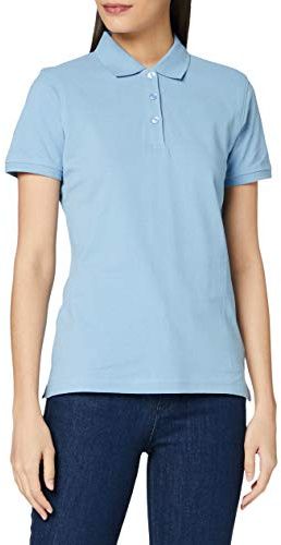 CliQue Damen Regular Fit Poloshirt,Blue (Light Blue), 40 EU (Herstellergröße:Large)
