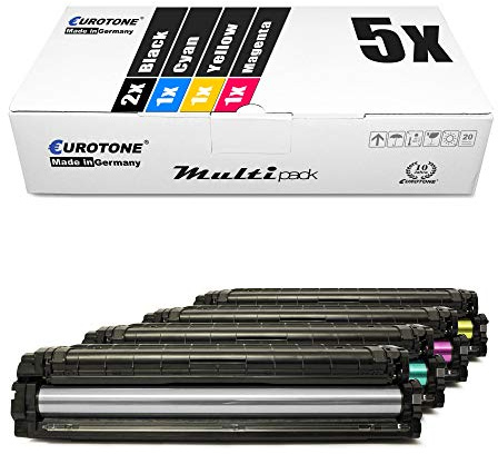 Eurotone EOS-Toner für Xpress C1860, C1810, CLP 415, 415 CLX 4195, 4195 ersetzen Samsung 2X CLT-K504S, 1x CLT-C504S, 1x CLT-Y504S, 1x CLT-M504S Patronen im Bundle Original (ISO-Norm 19798)