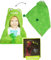 alles-meine.de GmbH leuchtet im Dunkeln 2 in 1 Kapuzenbadetuch & Kuscheldecke/Fleecedecke - Frosch - incl. Name - mit Kapuze 2 bis 8 Jahre - 110 cm * 110 cm - Mikrofase..