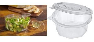 Papstar 12023 Taza del paquete rectangular, con Tapa Abatible, 750 ml