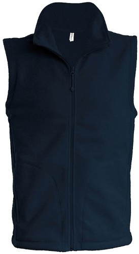 Kariban Mens Luca Fleece Gilet Jacket (L) (Navy)