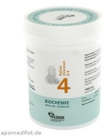 Biochemie Pflüger 4 Kalium chloratum D 6 Tabletten