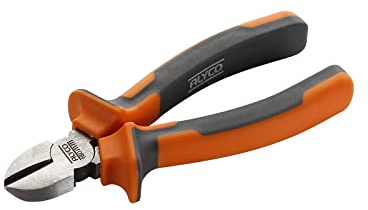 Alyco 170560 Diagonal-Seitenschneider, sehr widerstandsfähig, DIN 5749, Edelstahl Cr-V 200 mm mit Griffe aus zwei Materialien