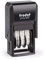 Trodat Printy 4850/L9 Datumsstempel mit Standardtext in Schwarz, Office-Text GEFAXT, 4 Bänder (TT.MMM.JJJJ) Datum für 12 Jahre, Deutsch, Schrifthöhe 3,8 mm, integriertes Stempelkissen in blau-rot