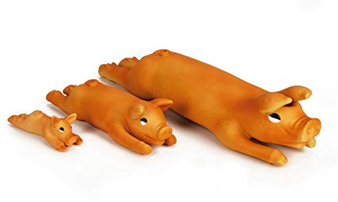Zoolox Hundespielzeug Latex-Schwein 13 cm