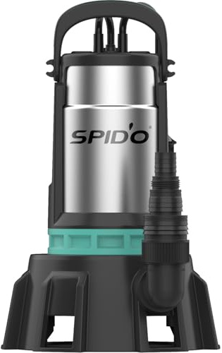 Spido - Pompe d’Évacuation Eaux Chargées et Salées SPICONCEPT ECS 1000-1000 W - 21 m³/h