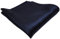 TigerTie gewebtes Designer Satin Seideneinstecktuch in dunkelblau fast schwarz, marine Uni einfarbig - Pochette 30 x 30 cm - Einstecktuch 100% reine Seide