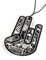 The Shocker Hand Sticker Bomb GREY Duftbaum Air Freshener - VANILLE, NEW CAR, CITRUS - Fuzzy Dice DUB OEM JDM - DUBWAY (Duft: Vanille)