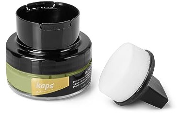 Kaps Shoe Cream with Sponge Applicator, Intensive Leather Care and Nourishing, Delicate, 70 colours (173 - pale green)