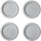 Electrolux E4WHPA02 Piedini Antivibrazione Universali per Lavatrice, Grigio