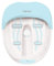 HoMedics Luxus Fußbad + Massagegerät, Wärme-/Warmhaltefunktion, beruhigende Vibrationsmassage, Durchblutungsvorteile, 4 Blasenstreifen, 2 Pediküre-Bimssteine, geeignet bis Größe 3,6 m