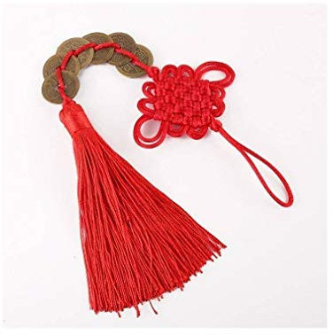 lachineuse Talisman Feng Shui, rot, 10x6x0.5cm