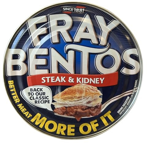 Fray Bentos Steak and Kidney Pie, 425 g | Rich Flavour, Flaky Puff Pastry, Quick & Easy Meal, Classic British Dish, Tinned