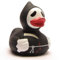 Duckshop I Badeente Sensemann I Quietscheente I L: 9 cm I inkl. Quietscheentchen-Schlüsselanhänger im Set I Geschenk Halloween