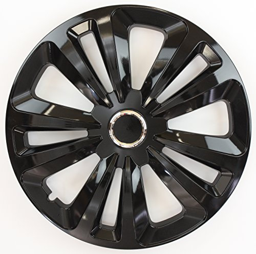 ZentimeX Z744988 Radkappen Radzierblenden universal 16 Zoll Black