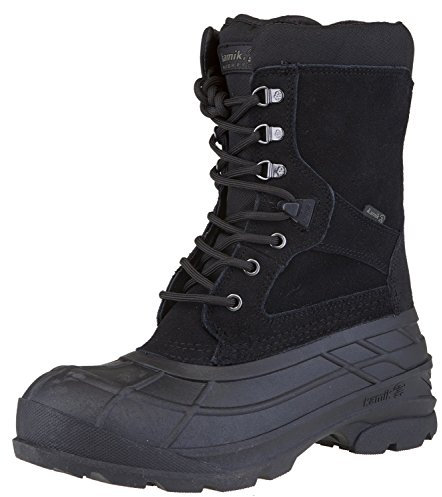 Kamik Herren Nation Plus Schneestiefel, Schwarz (Black BLK), 41 EU