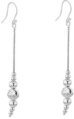 Tuscany Silver Damen-Ohrhänger Sterling Ethnic Bead Drop Earrings 925 Silber-8.54.3649