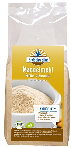 Erdschwalbe Bio Mandelmehl - naturbelassen, nicht entölt - blanchiert - 200g