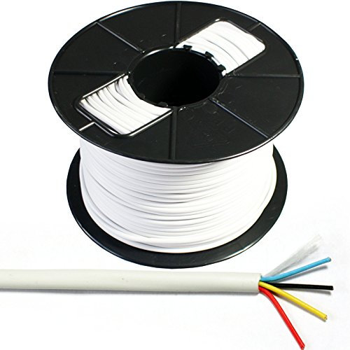 100m 4-way/2 Pair Alarm Cable-Tinned Copper Stranded CCTV Panel Door Contact PIR