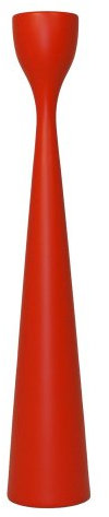 Freemover Rolf M Kerzenständer, Buchenholz, Rot, 38cm