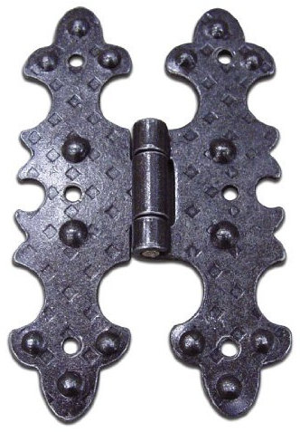 Cerniera In Ferro Battuto Ala Piana Vericale Art. 332A 40x68 mm