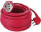 Electraline 01573 Prolunga giardino 30 mt spina 16A e presa polivalente (schuko + 10/16A) adatta per elettrodomestici da giardinaggio - sezine cavo 3G1,5 mm², Colori Assortiti