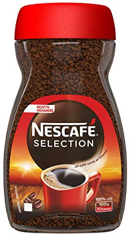 Nescafé Sélection, Café Soluble, Flacon de 100g
