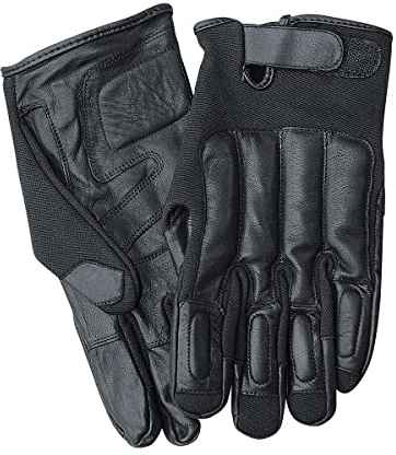Commando Industries Lederhandschuhe Swat Defender II mit Quarzsand und Knöchelschutz