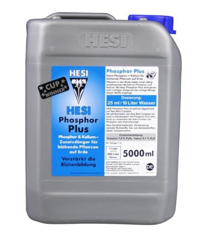Hesi Phosphor Plus, 5 l - Flüssigkeit - Dünger für Zimmerpflanzen in Hydrokultur