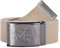 2Stoned Stoffgürtel Canvas Belt Beige, Matte Schnalle Geprägt, 4 cm breit für Damen und Herren