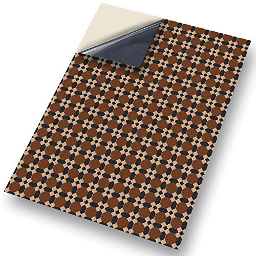 No 49 Floor Tile Victorian: NEW SELF ADHESIVE Dolls House Wallpaper : 1/12th scale Sheet Size : 12. 1/12” wide x 8.3/4” high (318mm x 225mm) Superior “Non see through” Semi Matt Vinyl Coverings that can be applied instantly over existing papers or directly on to any smooth surface – substantial thickness !