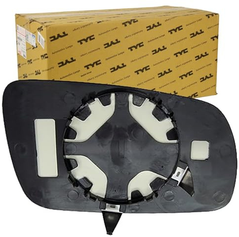TYC 332-0010-1 Cristal de espejo retrovisor exterior asférico para caja grande de espejo izquierda Compatible con SKODA OCTAVIA 1U2 Octavia I Combi 1U5