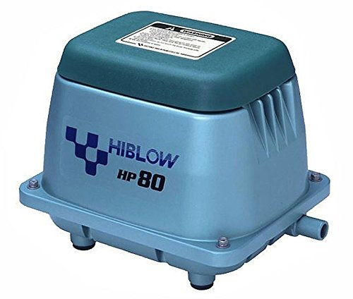 HiBlow HP-80 Kit complet avec répartiteur, tuyau et pierres d'air 80 l/min 71 W