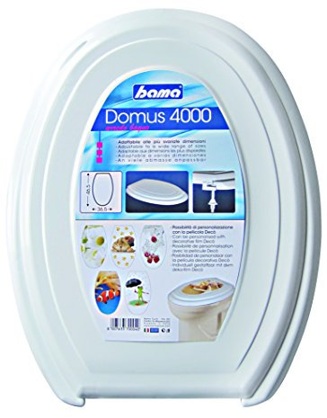 Bama Domus 4000 Sedile WC, Bianco, 36.5 x 46.5 x 5 cm