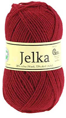 50g Strickgarn Jelka m. 28% Wolle veredelt, Strickwolle, Farbauswahl, Farbe:bordeaux