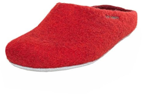 Magicfelt Filz-Hausschuh AP 701 aus reiner Merino-Wolle | Pantoffeln für Damen & Herren Rubin, 41
